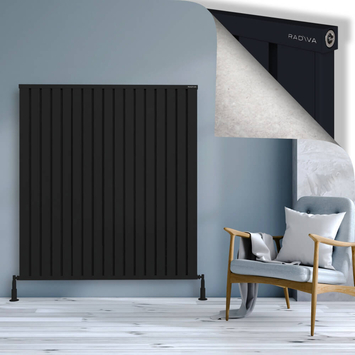 Radiva - Obi Dekoratif Alüminyum Radyatör 1500x1364 Siyah