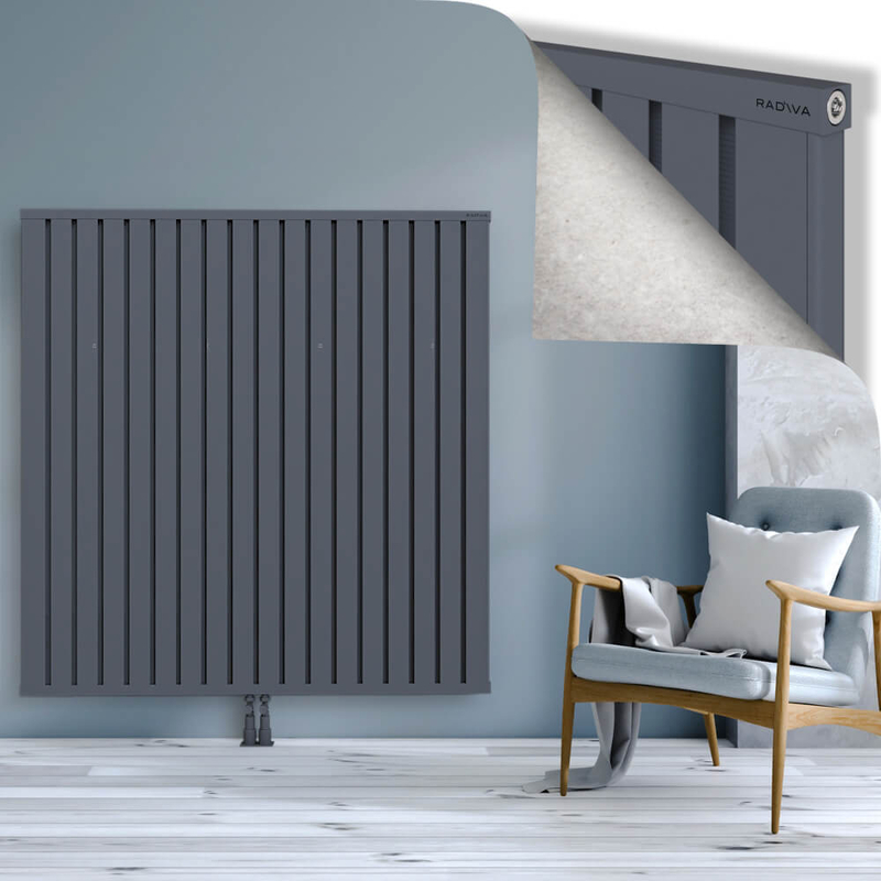 OBI Dekoratif Alüminyum Radyatör 1500x1444 Antrasit