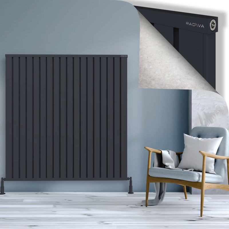 OBI Dekoratif Alüminyum Radyatör 1500x1444 Koyu Antrasit