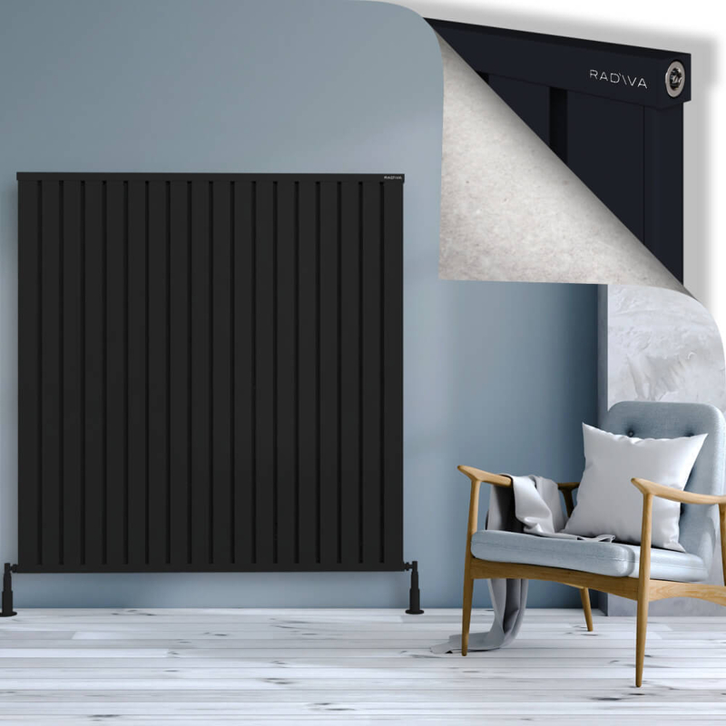 OBI Dekoratif Alüminyum Radyatör 1500x1444 Siyah