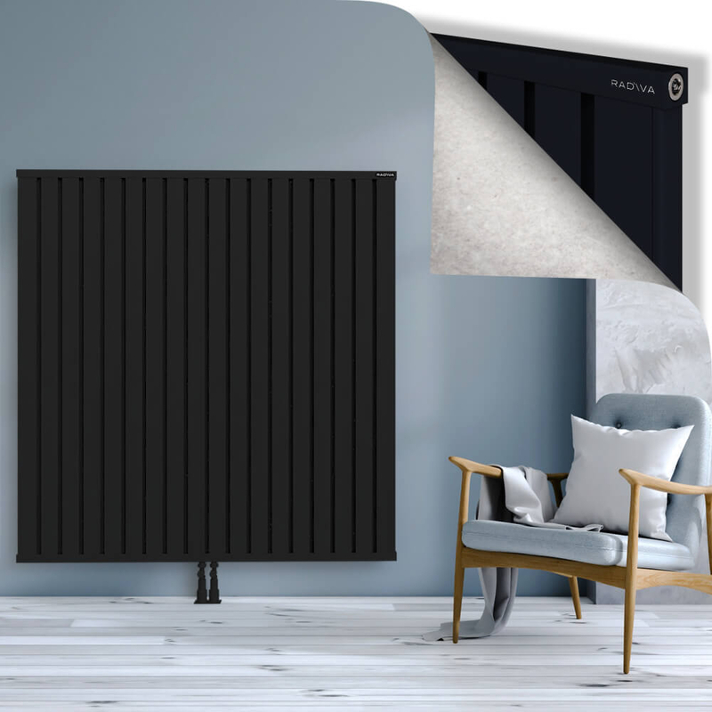 OBI Dekoratif Alüminyum Radyatör 1500x1444 Siyah