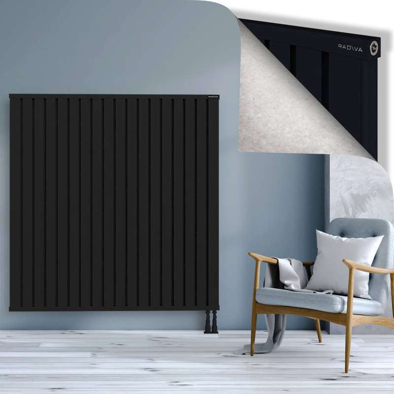 OBI Dekoratif Alüminyum Radyatör 1500x1444 Siyah