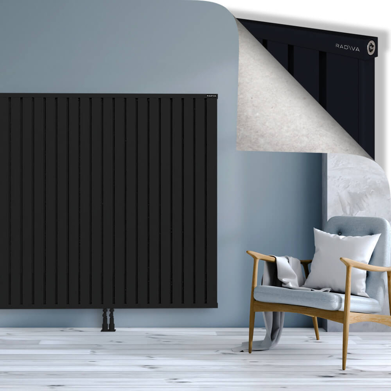 OBI Dekoratif Alüminyum Radyatör 1500x1764 Siyah