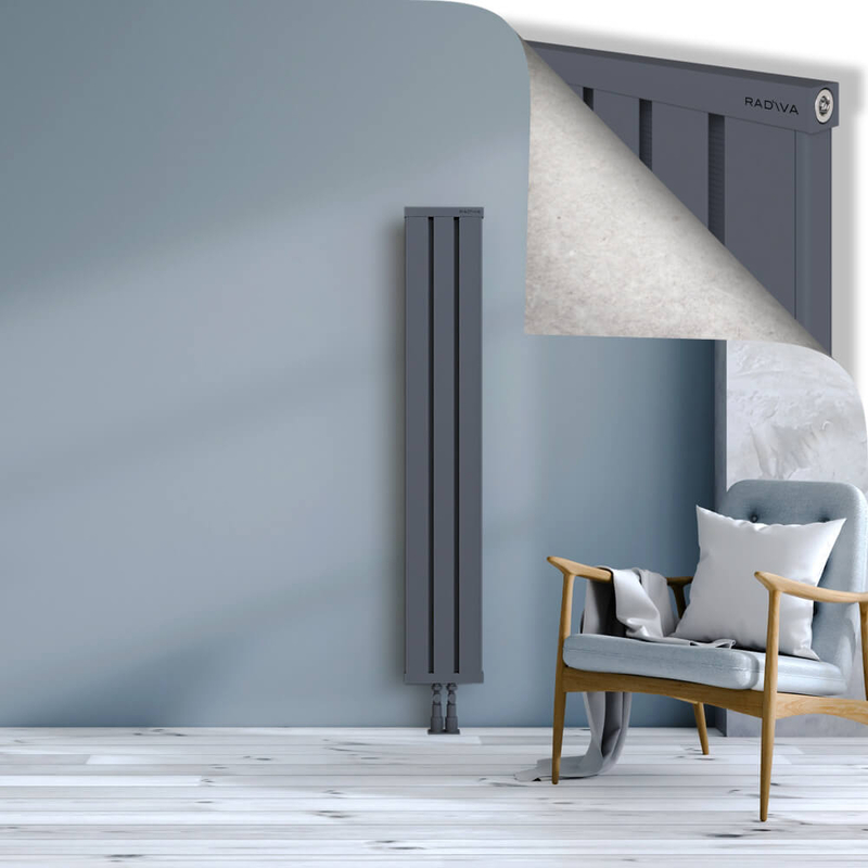 OBI Dekoratif Alüminyum Radyatör 1500x244 Antrasit