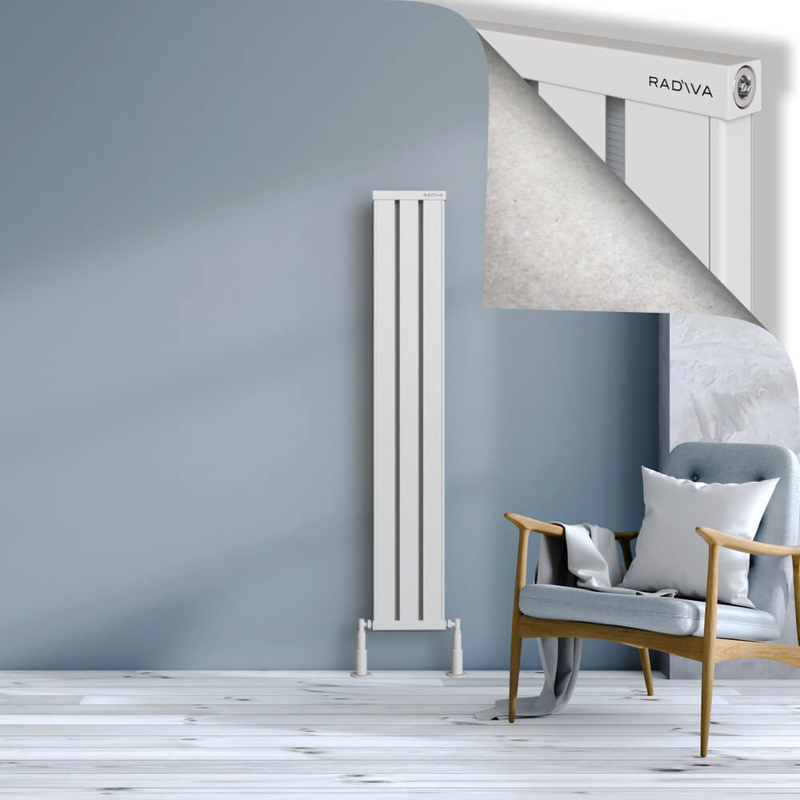 OBI Dekoratif Alüminyum Radyatör 1500x244 Beyaz