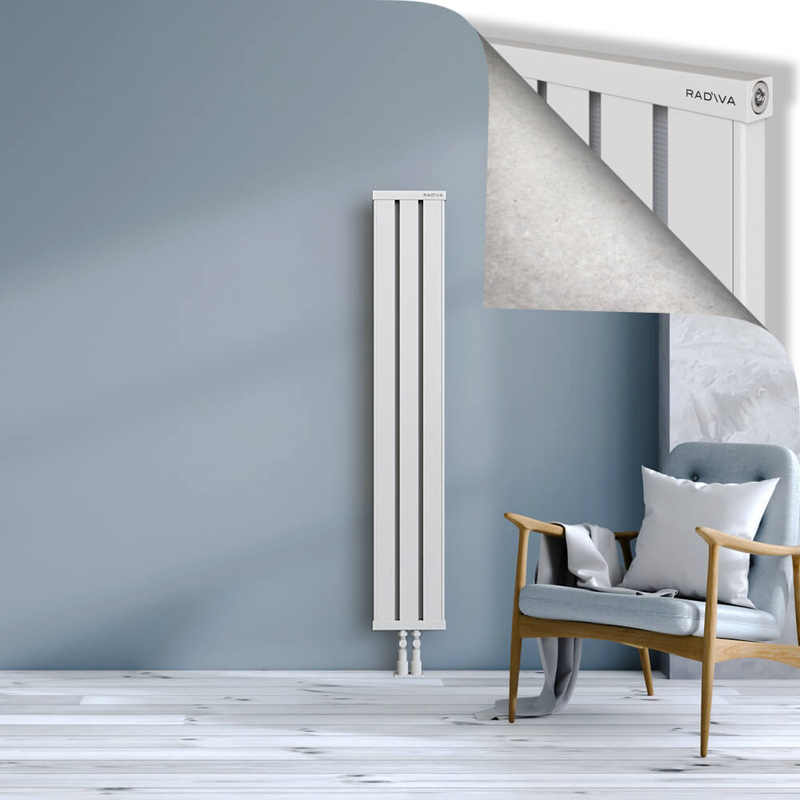 OBI Dekoratif Alüminyum Radyatör 1500x244 Beyaz