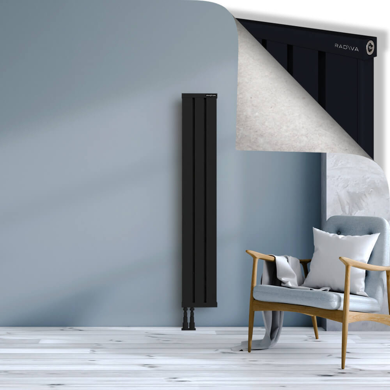 OBI Dekoratif Alüminyum Radyatör 1500x244 Siyah