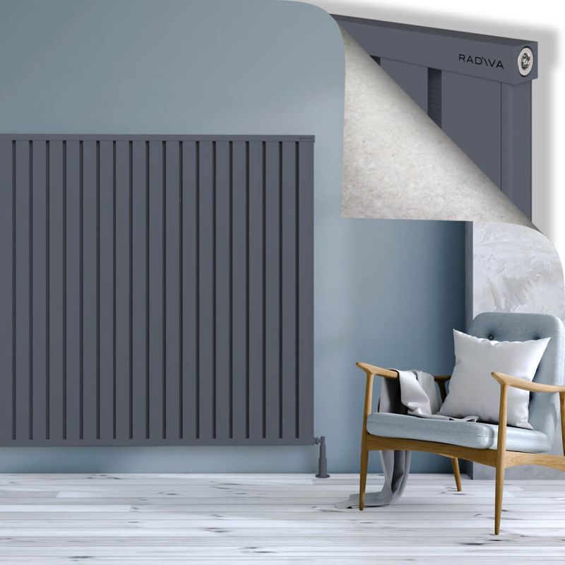 OBI Dekoratif Alüminyum Radyatör 1500x2964 Antrasit