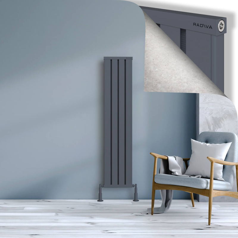 OBI Dekoratif Alüminyum Radyatör 1500x324 Antrasit