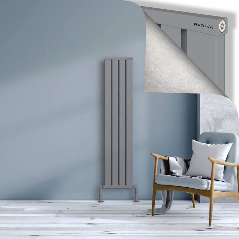 OBI Dekoratif Alüminyum Radyatör 1500x324 Gri