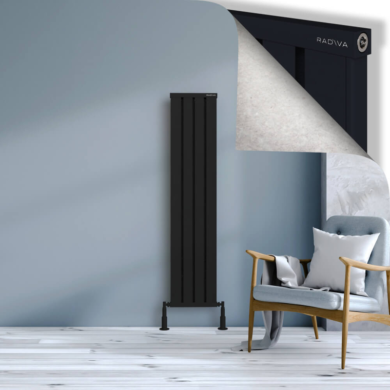 OBI Dekoratif Alüminyum Radyatör 1500x324 Siyah