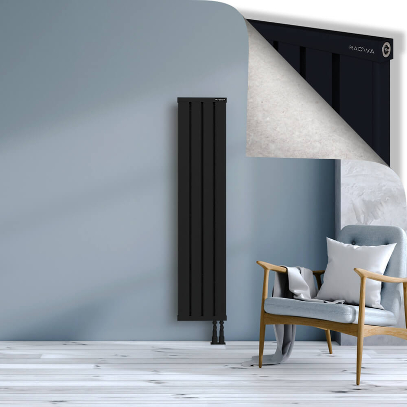 OBI Dekoratif Alüminyum Radyatör 1500x324 Siyah