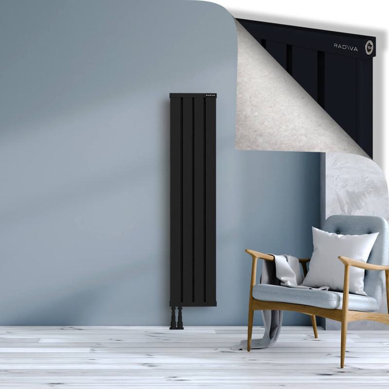 OBI Dekoratif Alüminyum Radyatör 1500x324 Siyah