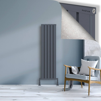 Radiva - Obi Dekoratif Alüminyum Radyatör 1500x404 Antrasit
