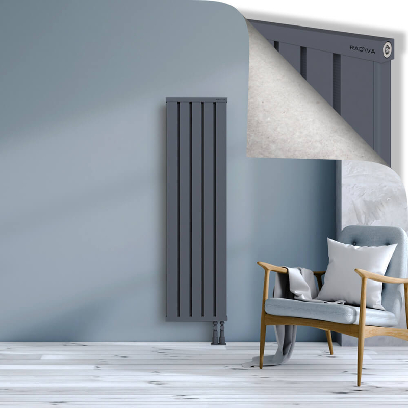 OBI Dekoratif Alüminyum Radyatör 1500x404 Antrasit