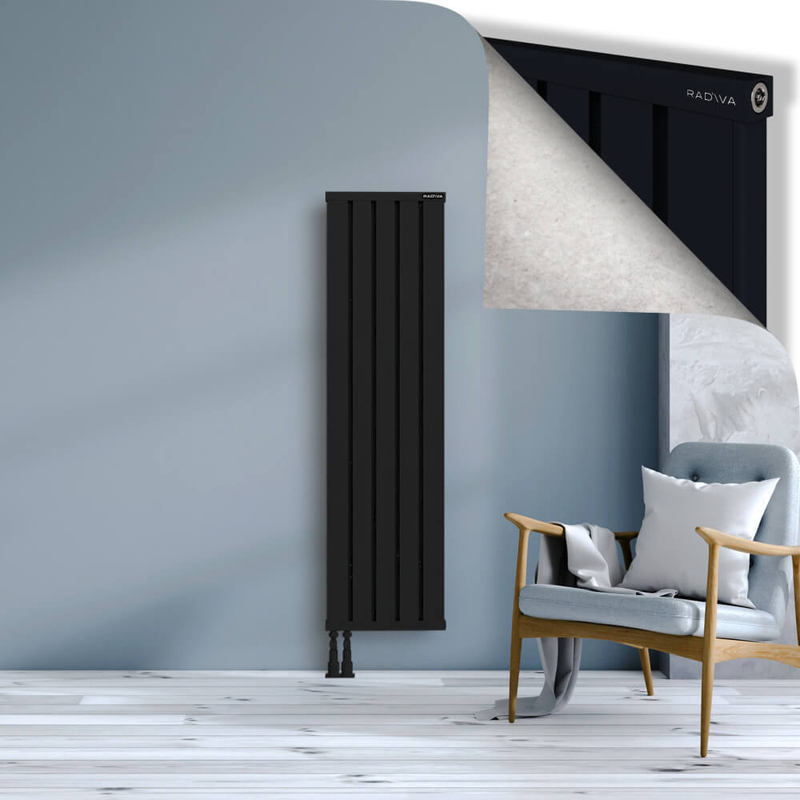 OBI Dekoratif Alüminyum Radyatör 1500x404 Siyah