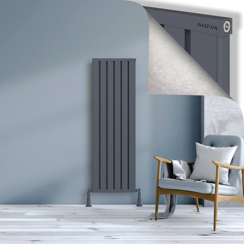 OBI Dekoratif Alüminyum Radyatör 1500x484 Antrasit