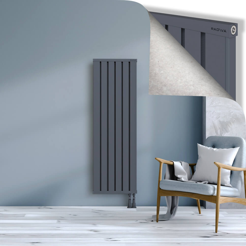 OBI Dekoratif Alüminyum Radyatör 1500x484 Antrasit