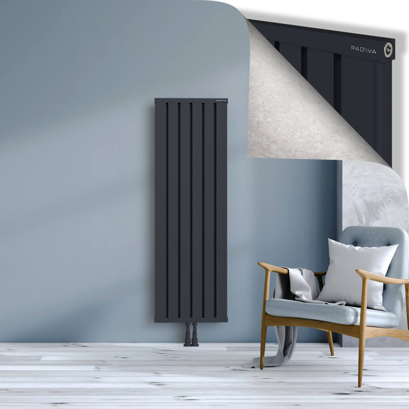 OBI Dekoratif Alüminyum Radyatör 1500x484 Koyu Antrasit