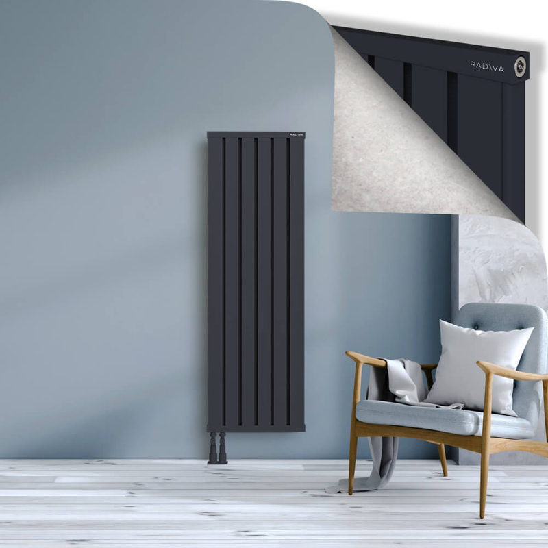 OBI Dekoratif Alüminyum Radyatör 1500x484 Koyu Antrasit