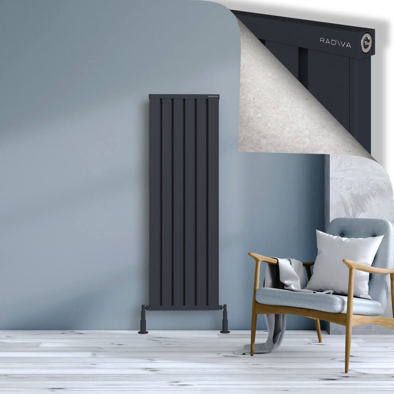 OBI Dekoratif Alüminyum Radyatör 1500x484 Koyu Antrasit