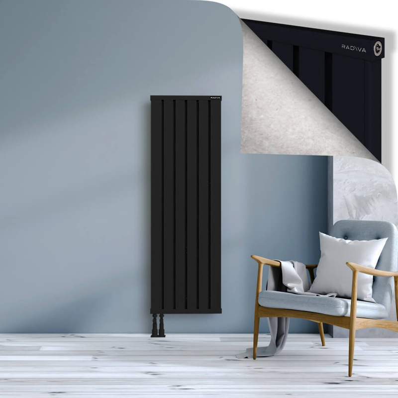 OBI Dekoratif Alüminyum Radyatör 1500x484 Siyah