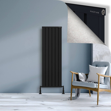 Radiva - Obi Dekoratif Alüminyum Radyatör 1500x484 Siyah