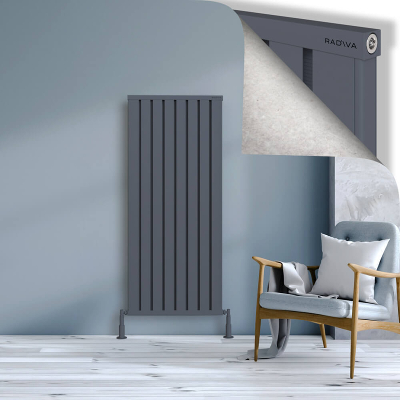 OBI Dekoratif Alüminyum Radyatör 1500x644 Antrasit