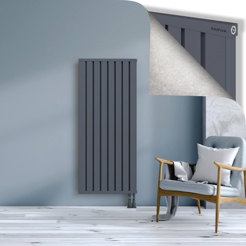 OBI Dekoratif Alüminyum Radyatör 1500x644 Antrasit