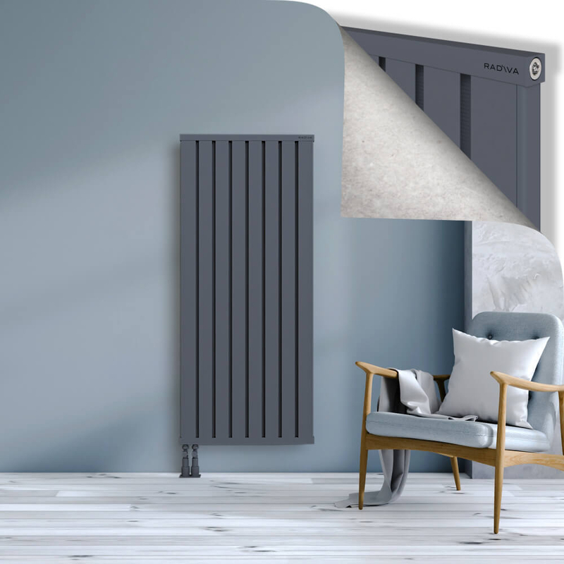 OBI Dekoratif Alüminyum Radyatör 1500x644 Antrasit