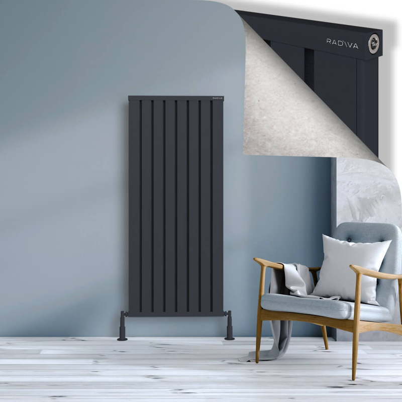 OBI Dekoratif Alüminyum Radyatör 1500x644 Koyu Antrasit