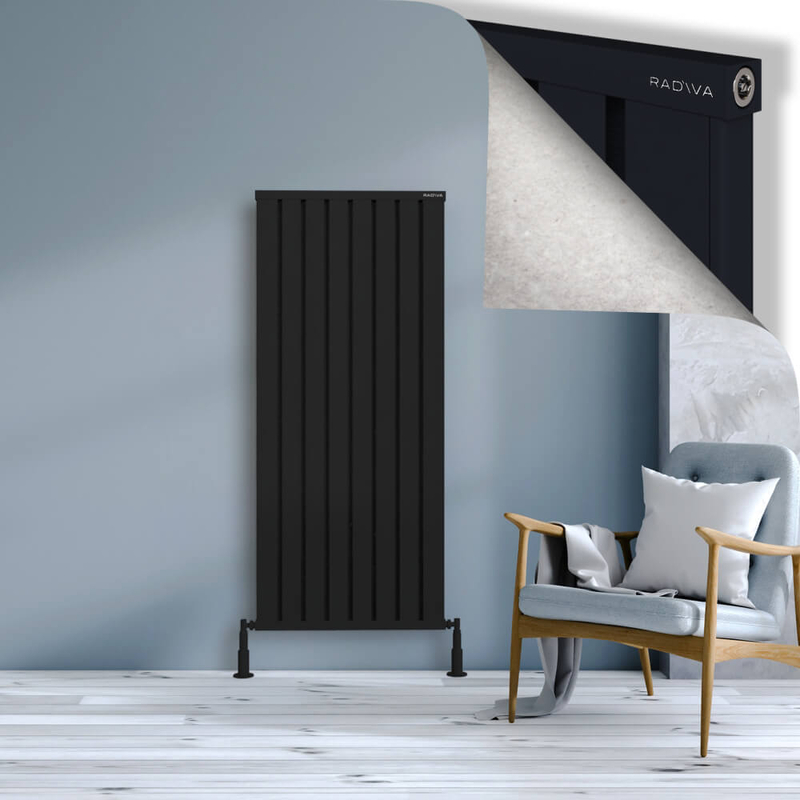 OBI Dekoratif Alüminyum Radyatör 1500x644 Siyah