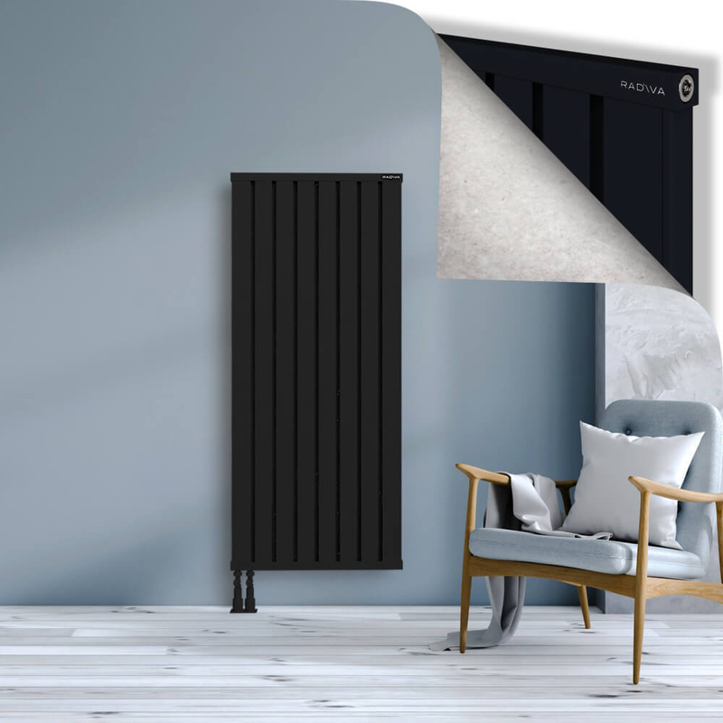 OBI Dekoratif Alüminyum Radyatör 1500x644 Siyah