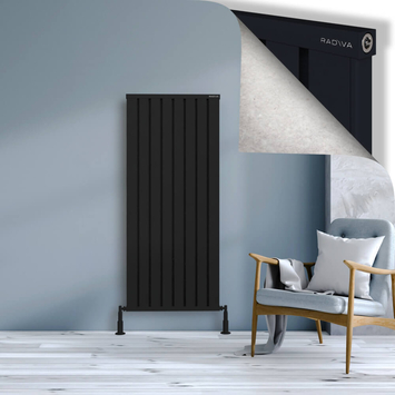 Radiva - Obi Dekoratif Alüminyum Radyatör 1500x644 Siyah