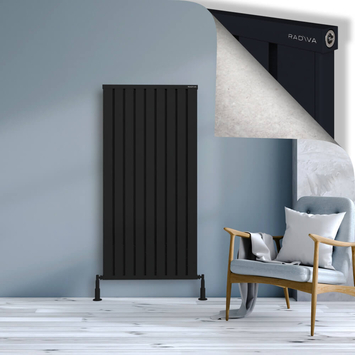 Radiva - Obi Dekoratif Alüminyum Radyatör 1500x724 Siyah