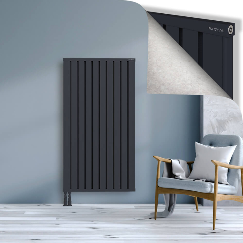 OBI Dekoratif Alüminyum Radyatör 1500x804 Koyu Antrasit