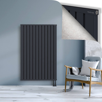 OBI Dekoratif Alüminyum Radyatör 1500x964 Koyu Antrasit - Thumbnail