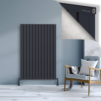 Radiva - Obi Dekoratif Alüminyum Radyatör 1500x964 Koyu Antrasit