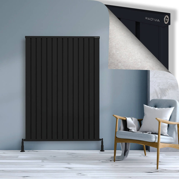 Radiva - Obi Dekoratif Alüminyum Radyatör 1600x1124 Siyah