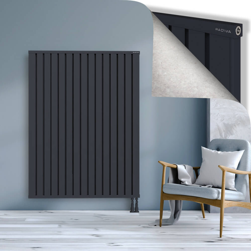 OBI Dekoratif Alüminyum Radyatör 1600x1204 Koyu Antrasit
