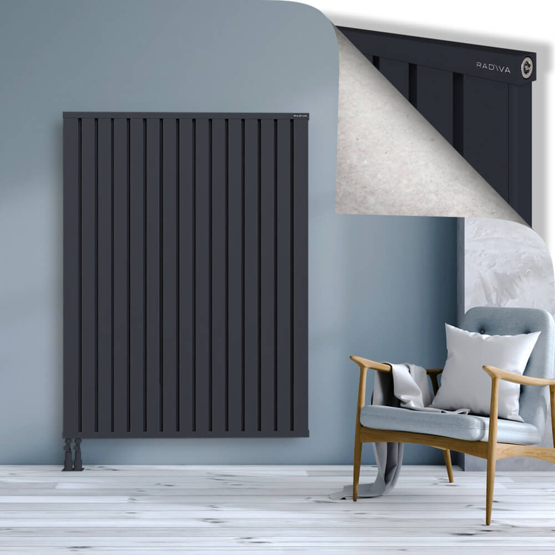OBI Dekoratif Alüminyum Radyatör 1600x1204 Koyu Antrasit