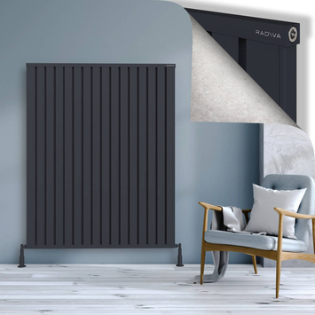 Radiva - Obi Dekoratif Alüminyum Radyatör 1600x1284 Koyu Antrasit