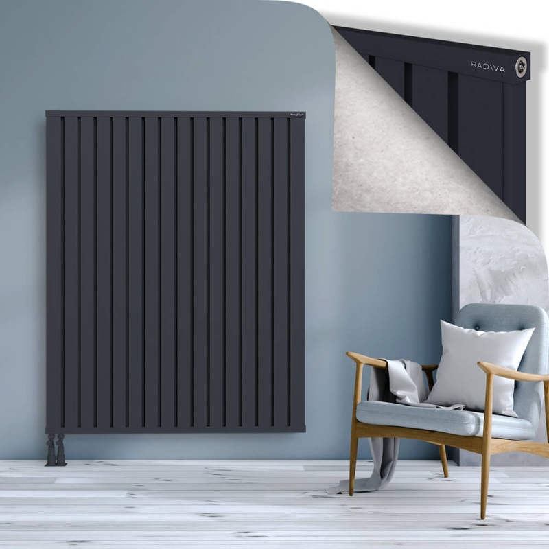 OBI Dekoratif Alüminyum Radyatör 1600x1284 Koyu Antrasit