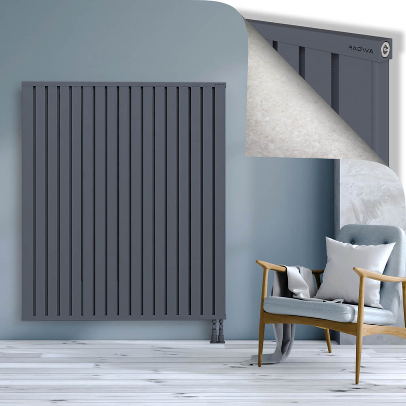 OBI Dekoratif Alüminyum Radyatör 1600x1364 Antrasit