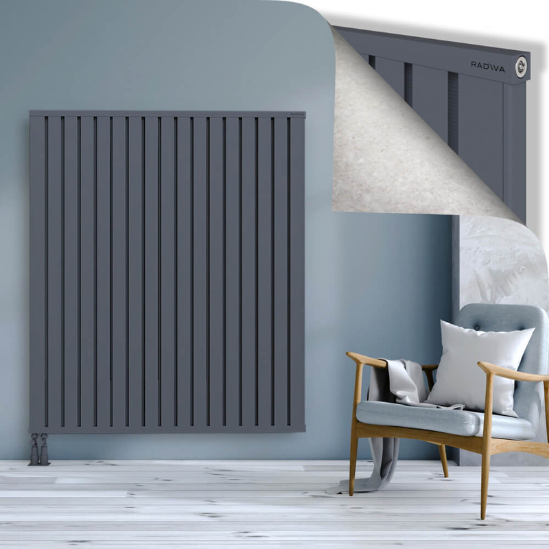 OBI Dekoratif Alüminyum Radyatör 1600x1364 Antrasit