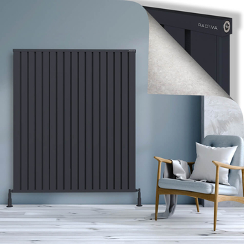 Radiva - Obi Dekoratif Alüminyum Radyatör 1600x1364 Koyu Antrasit