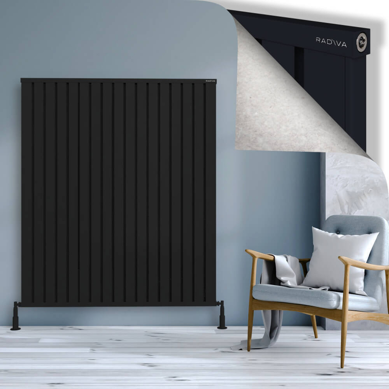 OBI Dekoratif Alüminyum Radyatör 1600x1364 Siyah