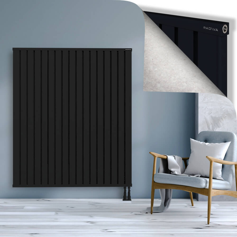 OBI Dekoratif Alüminyum Radyatör 1600x1364 Siyah