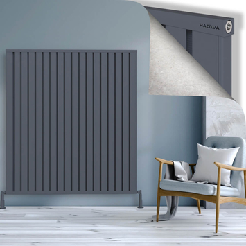 Radiva - Obi Dekoratif Alüminyum Radyatör 1600x1444 Antrasit