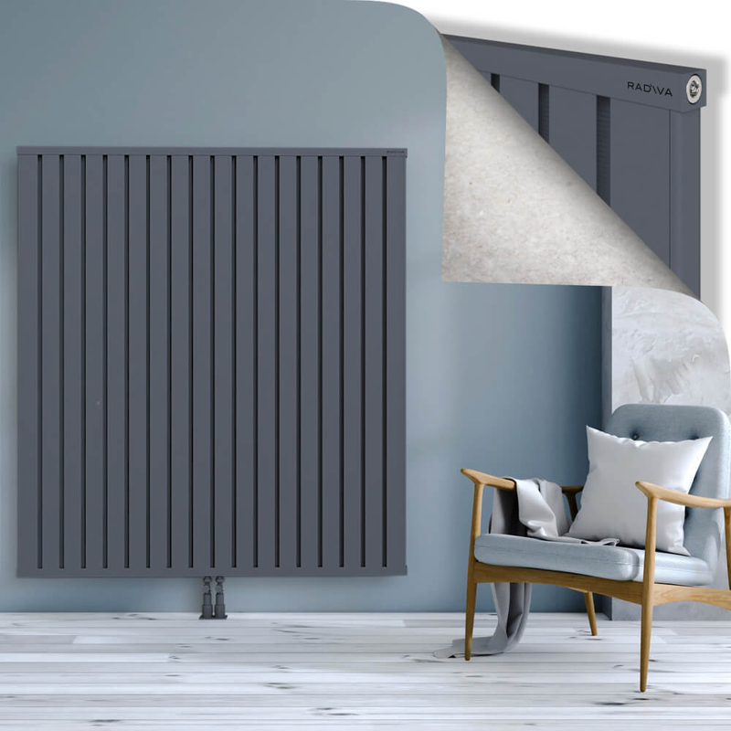 OBI Dekoratif Alüminyum Radyatör 1600x1444 Antrasit